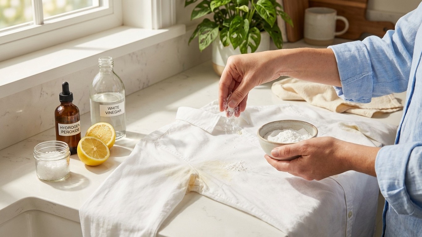 Enlever les taches de transpiration naturellement (sans auréoles jaunes)