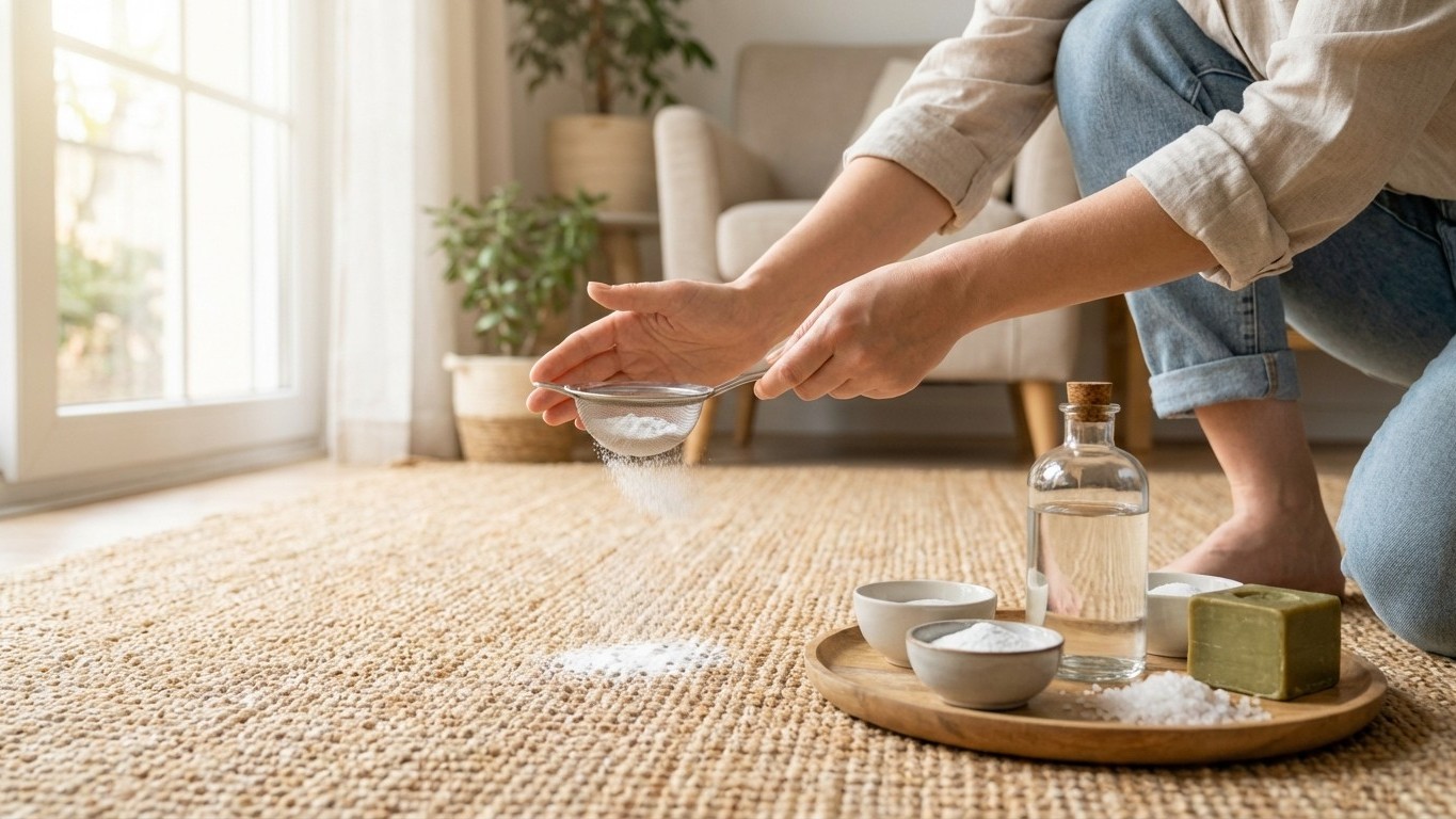 Natural carpet cleaning hacks : routine, détachage et séchage rapide