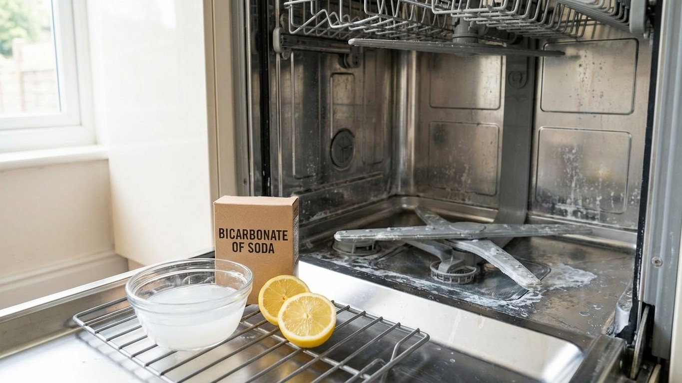 Nettoyer et désodoriser un lave-vaisselle naturellement (graisse, odeurs, dépôt blanc)