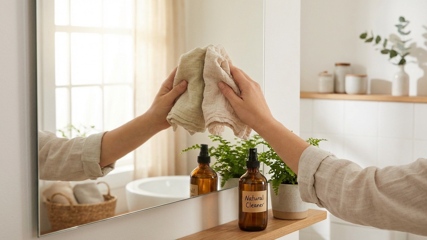 Nettoyer un miroir naturellement sans traces : technique + erreurs à éviter