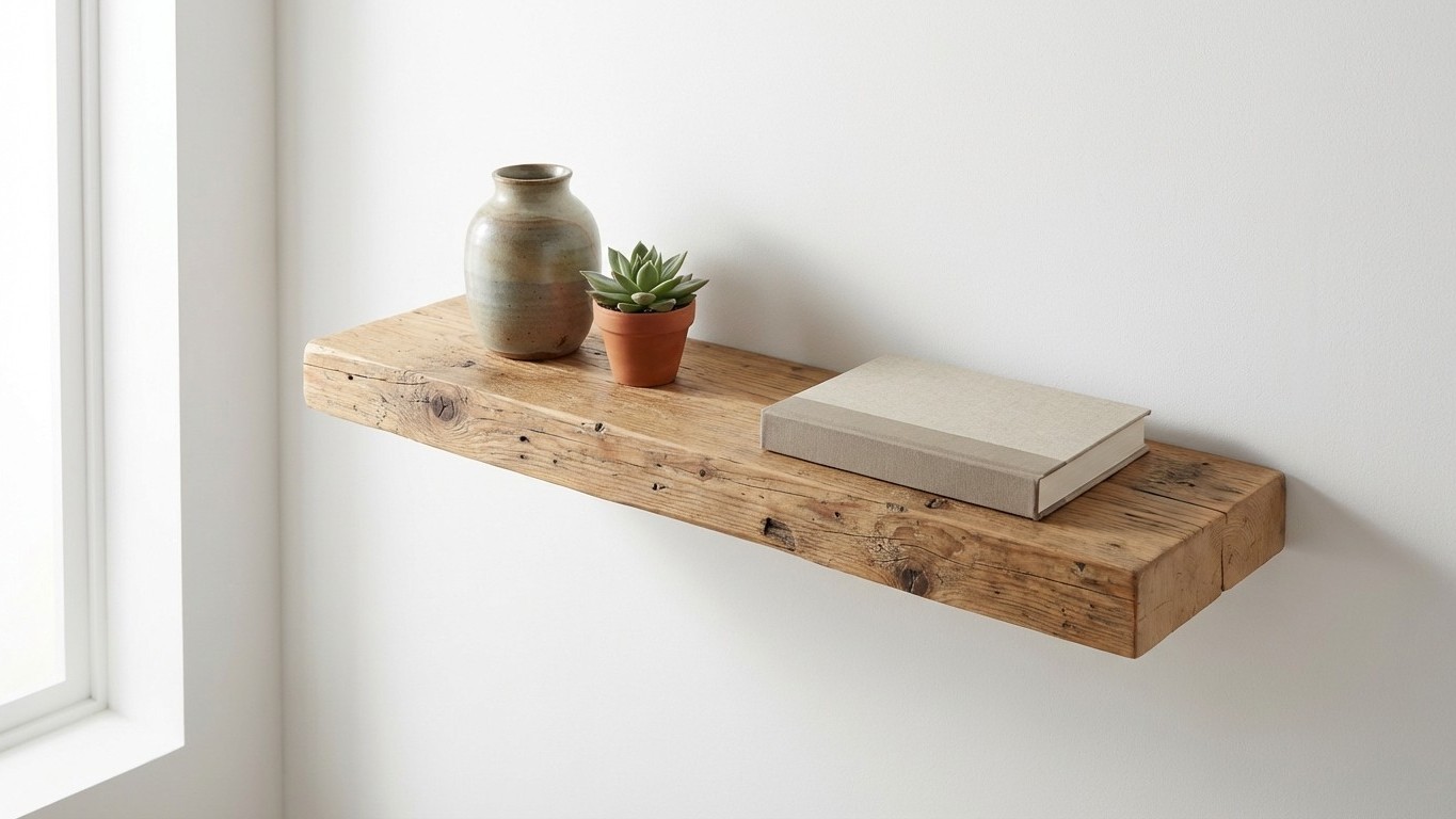 Free Pallet Wood Floating Shelves: The Hidden Bracket Trick for Truly Invisible Results