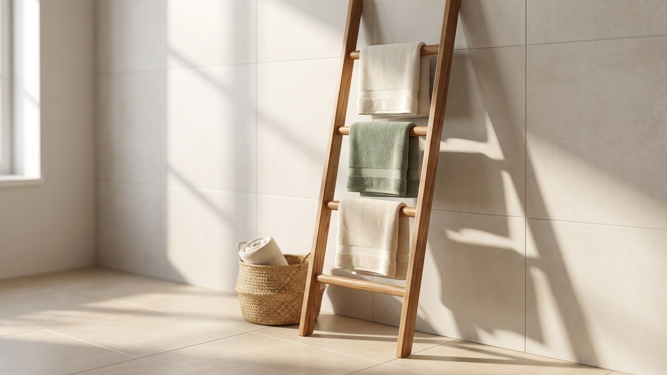 From Skip to Showstopper: How I Turned an Old Ladder Into My Bathroom's Most-Admired Feature