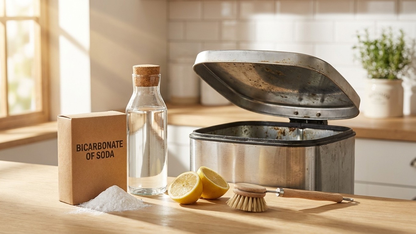 Nettoyer une poubelle naturellement et enlever les mauvaises odeurs