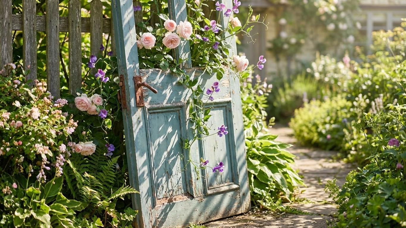 Landscapers Are Amazed: How Homeowners Are Transforming Old Doors Into Stunning Garden Features