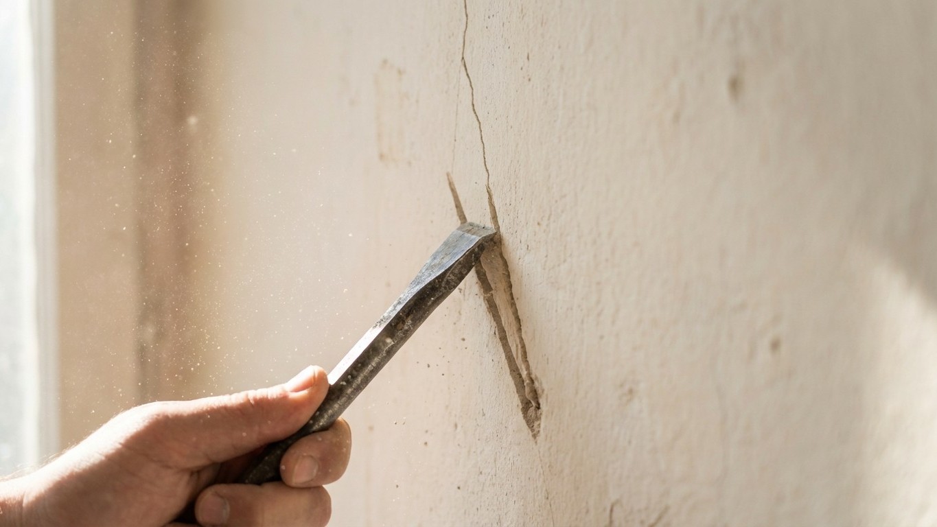 Master the Inverted V Technique: Permanently Fix Wall Cracks Like a Professional