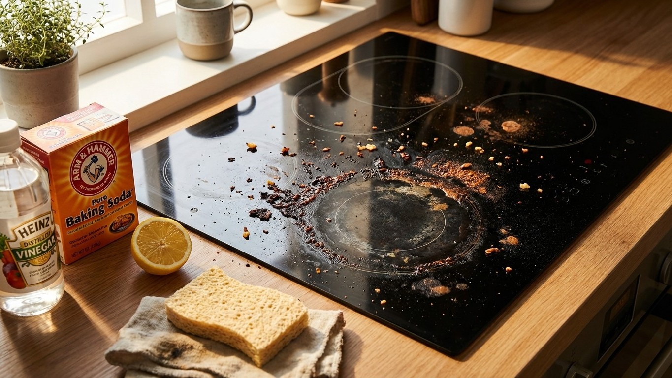 Plaques de cuisson : natural cleaning hacks contre le brûlé et les résidus