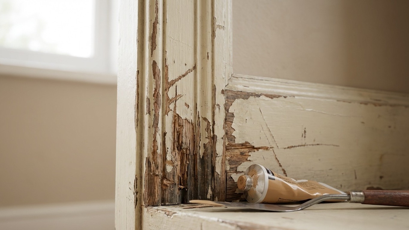 Wood Filler Secret: The Preparation Trick That Makes Old Door Frames Look Brand New
