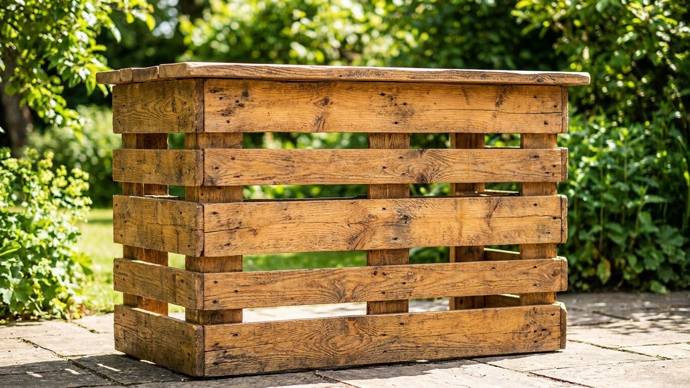 How I Built a Garden Bar for £30 Using Free Pallets from My Local Shop
