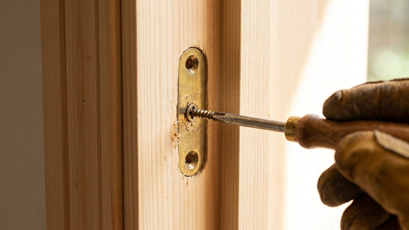 Why Longer Screws Wreck Your Door Hinges (And What Actually Works)