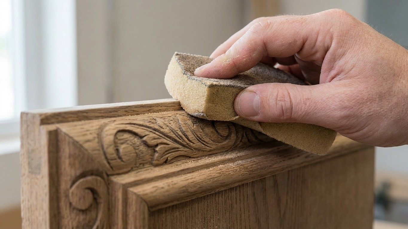 Years of Sanding Mouldings Wrong? This Foam Trick Changes Everything in 5 Minutes