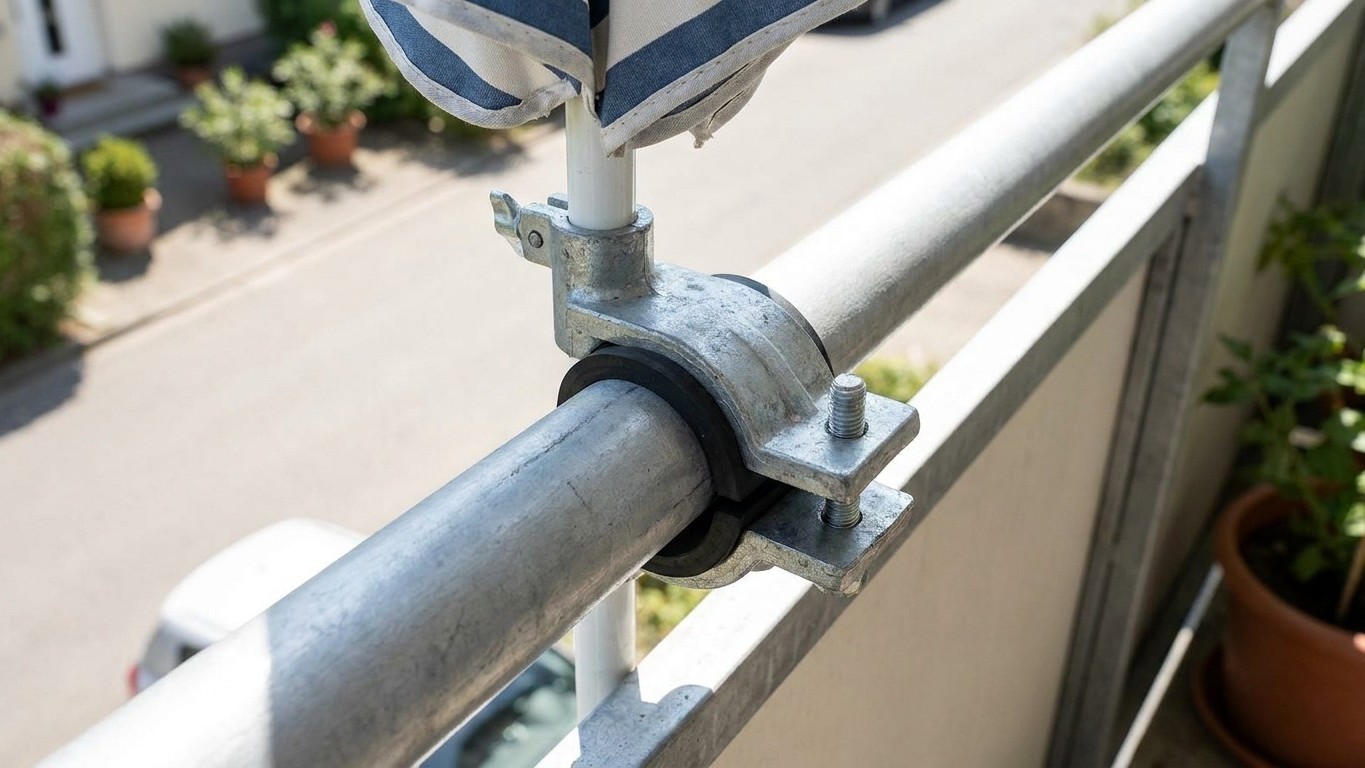 Stop Wobbling Parasols Forever: The £25 Railing Clamp That Changes Everything for Renters in 2026