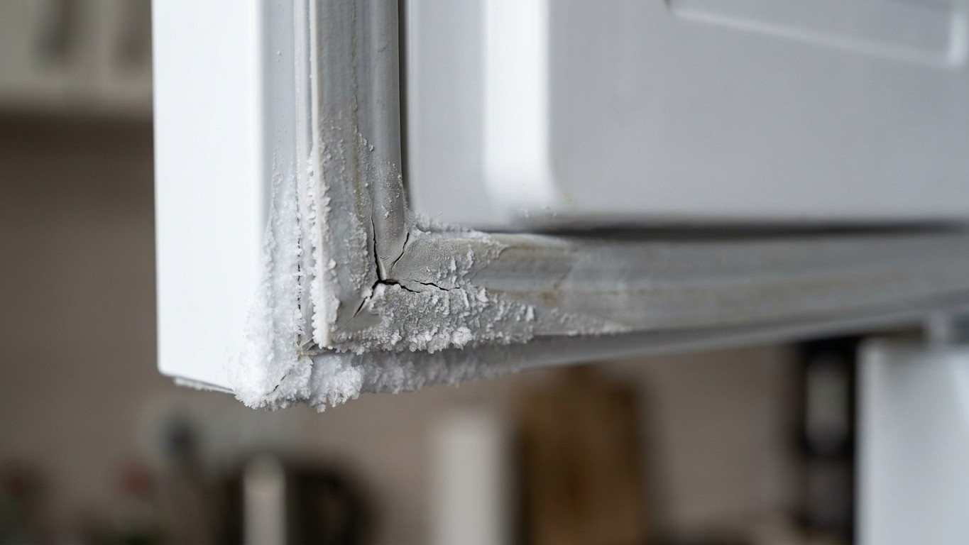 I ignored my freezer's frosted walls all through the 95°F heat: the day a repairman showed me the paper trick on the door ...