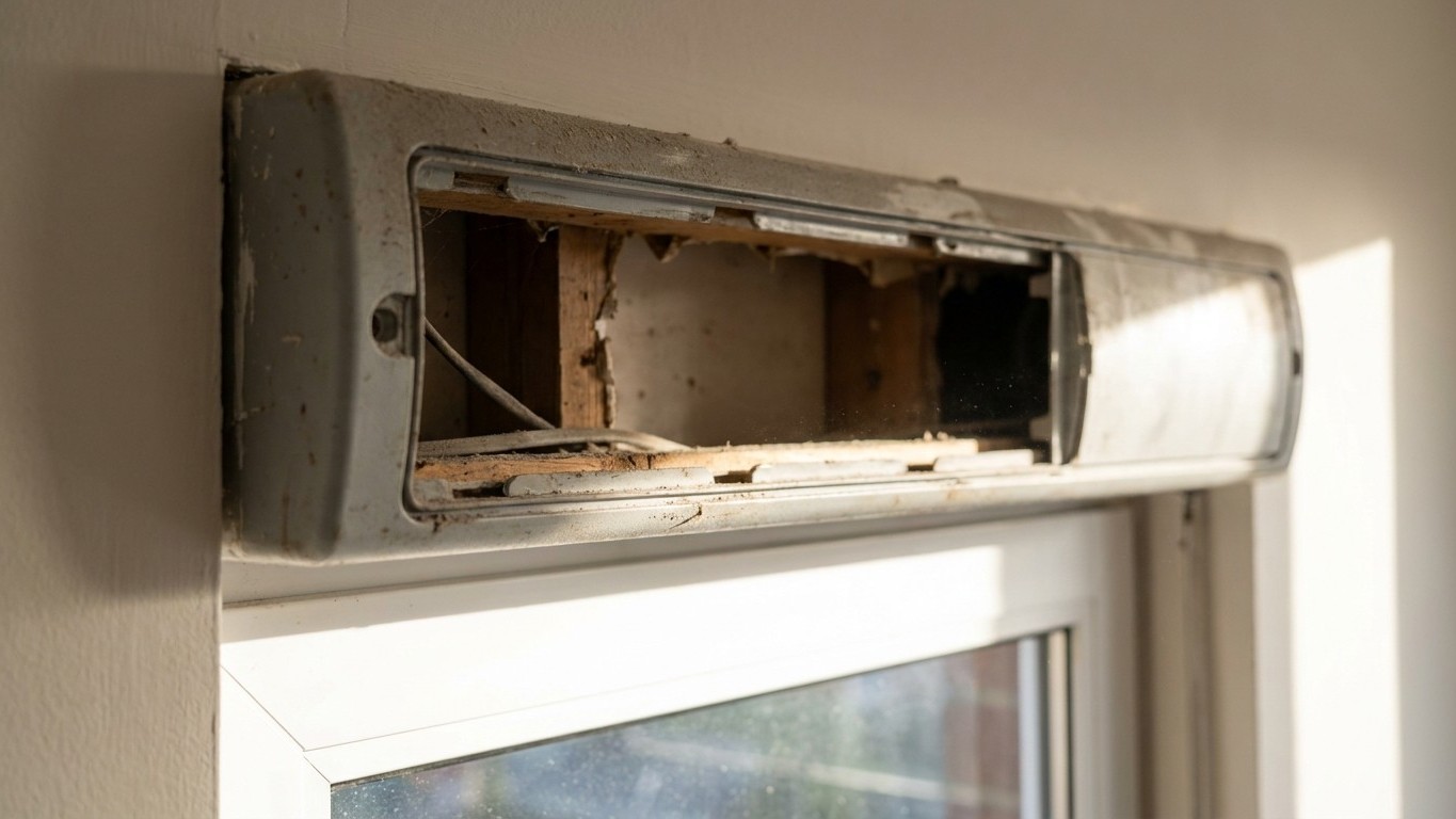 I kept blaming my windows for the heat all summer: the day I opened up the roller shutter box above them, I understood whe...
