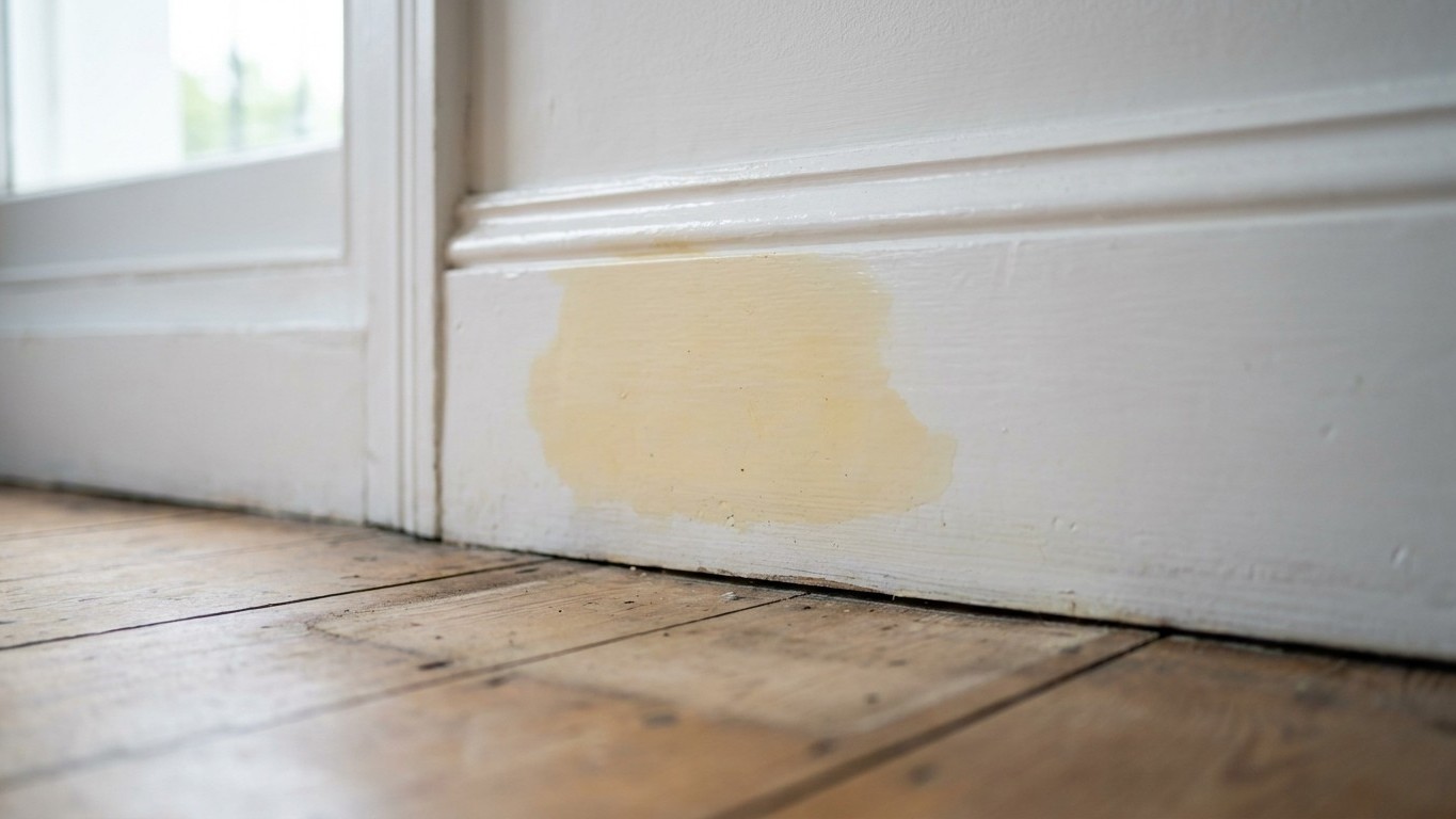I painted my hallway woodwork in white gloss like everyone else: when I moved the dresser two years later, the colour I fo...