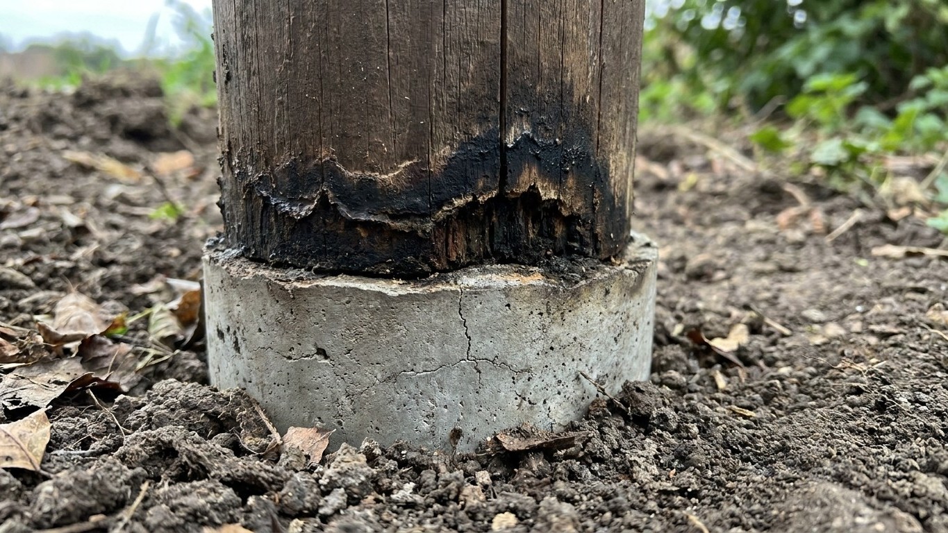 I set my fence posts in a solid concrete collar so they'd never move: when I pulled the first one out three winters later,...