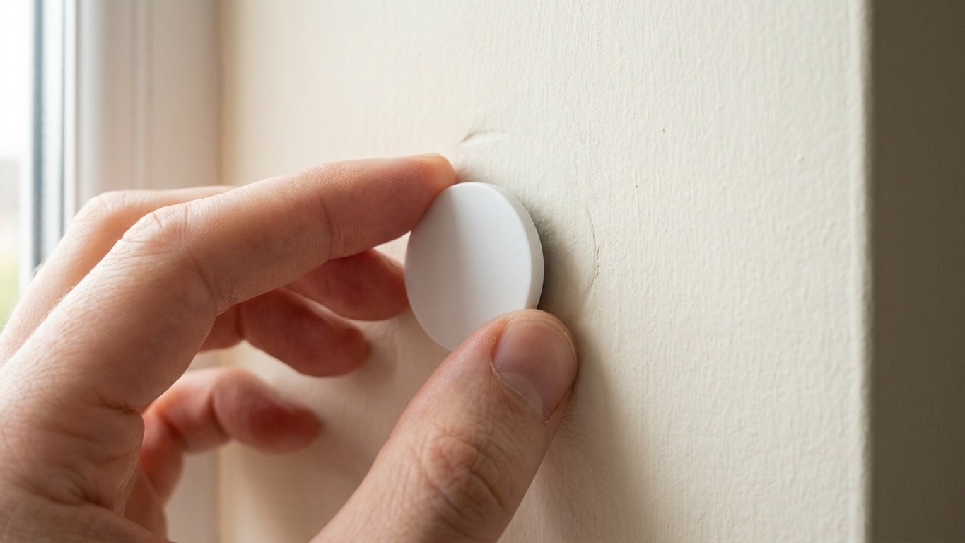 My father always ran a fridge magnet along the wall before hanging anything: I laughed for years before understanding why ...