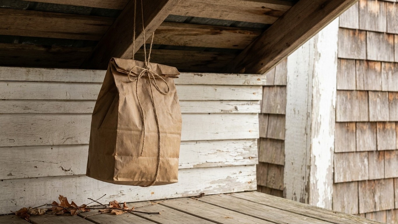 My grandfather always hung a brown paper bag under the porch roof: I laughed for years before understanding why the wasps ...