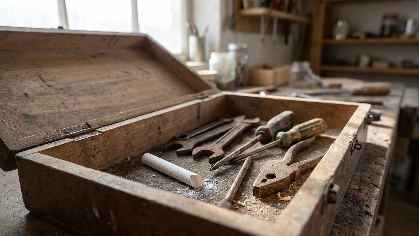 My grandfather always kept a stick of chalk in his toolbox: I laughed for years before understanding why he was right