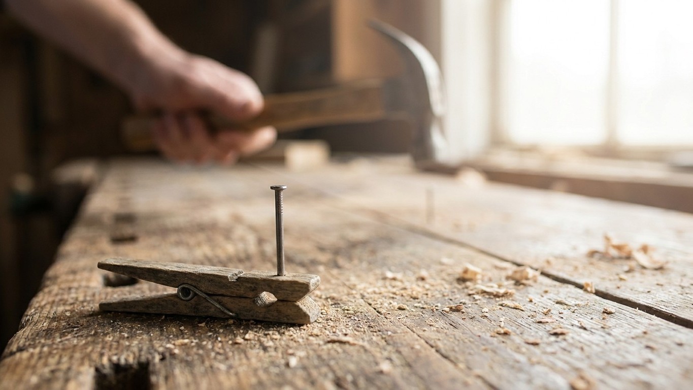 My grandfather always kept a wooden clothes peg in his toolbox: I laughed for years before understanding why he was right