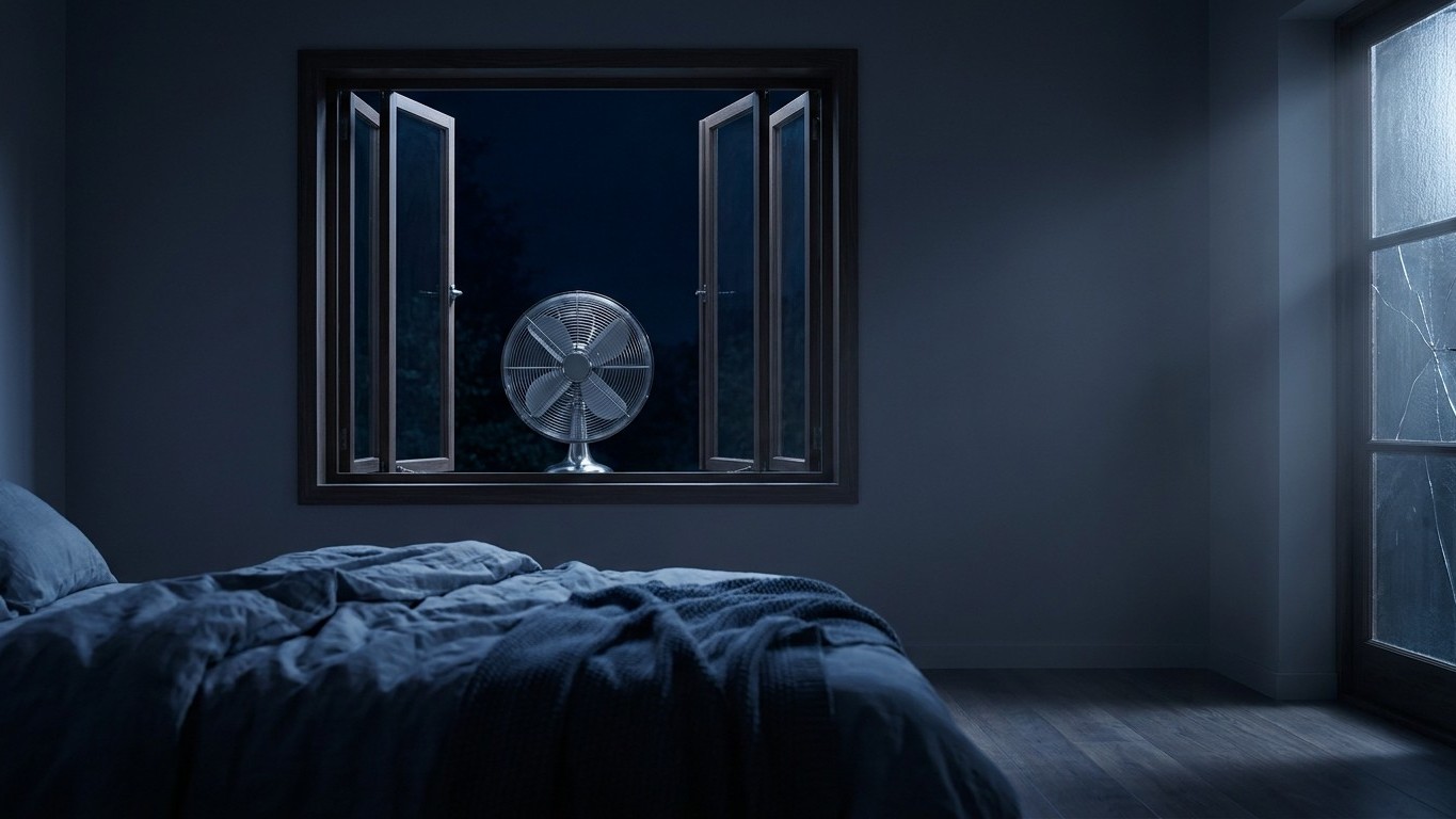 Stop Pointing Your Fan at Your Face: The Physics Behind Cooling Your Room Faster at Night
