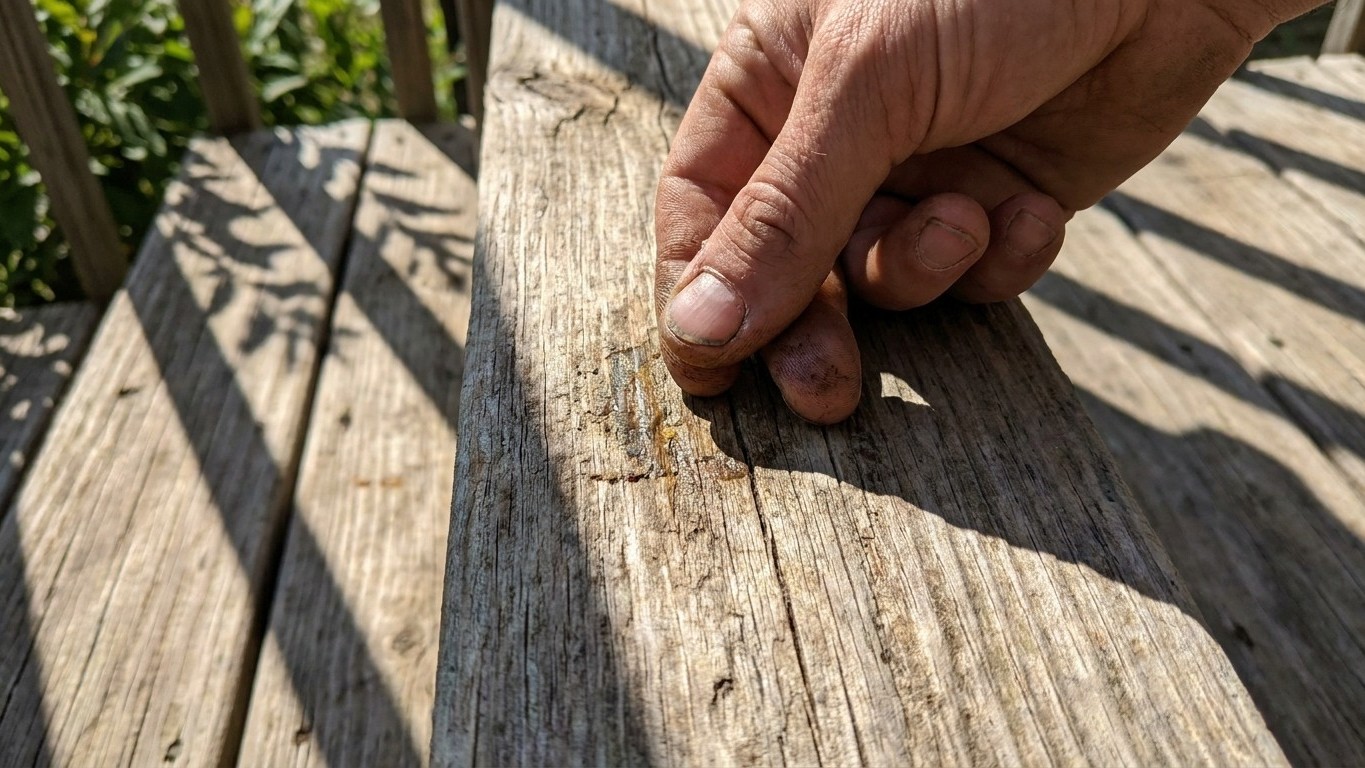 I brushed decking oil on at 35°C in full sun just to get the job done before lunch: three weeks later, running my thumb al...