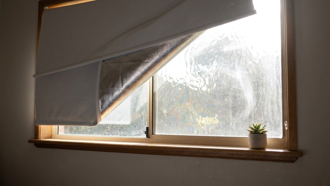 I fitted a thermal blackout blind in my south-facing bedroom just to keep the heat out: the afternoon I touched the glass ...