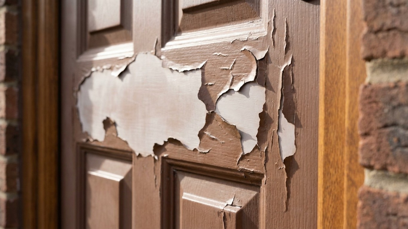 I rollered ordinary gloss straight onto my tired brown uPVC front door just to freshen it up: when I ran a finger over it ...