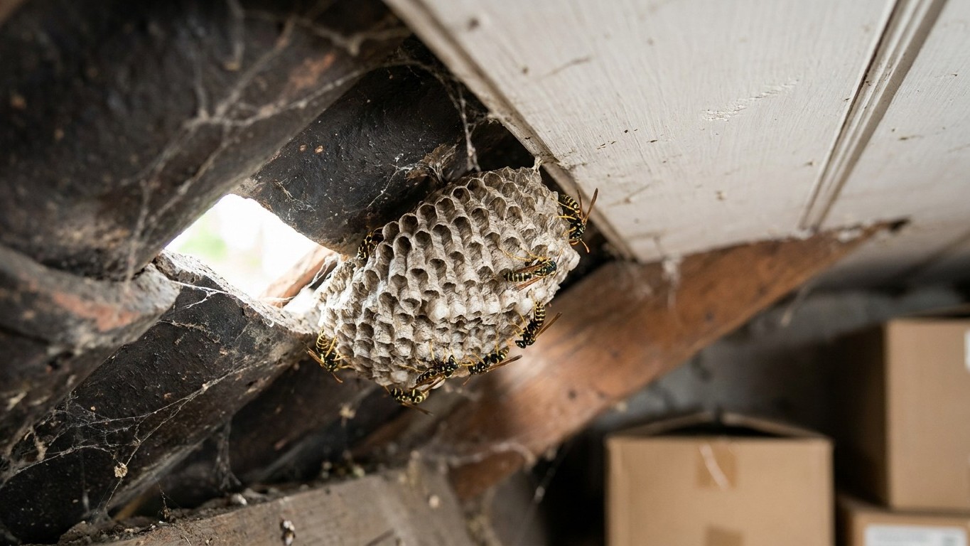 I sealed the wasps' entry hole under my roof tiles just to stop them coming in: three nights later, staring up at my bedro...