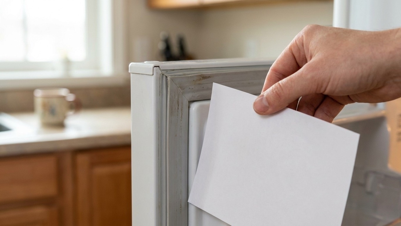 My fridge motor ran all day for months: the day a repairman slid a sheet of paper into the door, I understood what I'd bee...