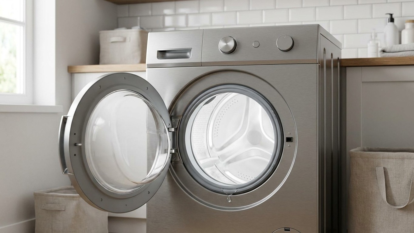 My neighbour always runs her washing machine empty at 60°C once a month, and it isn't to clean the clothes
