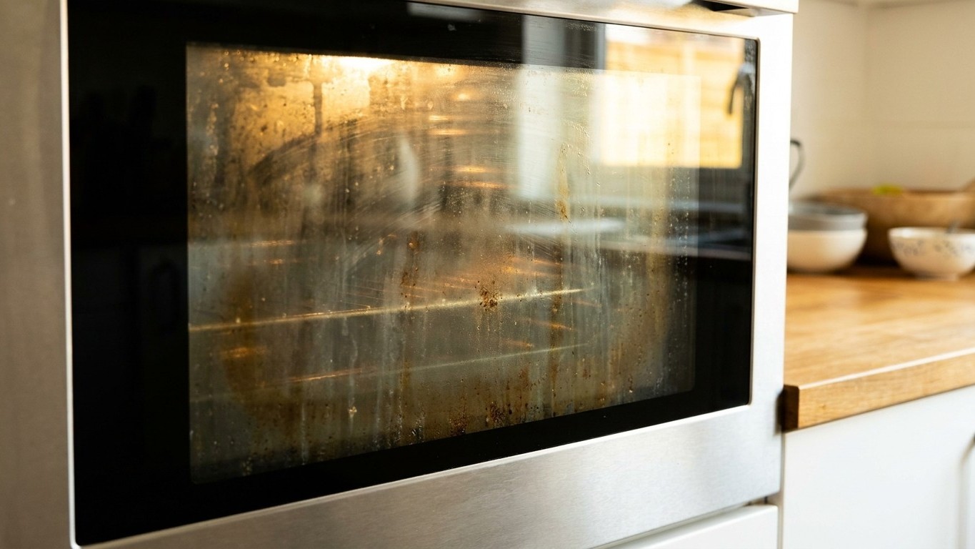 Oven engineers never clean the door with the glass still in place: the right way to reach the film that scrubbing never to...
