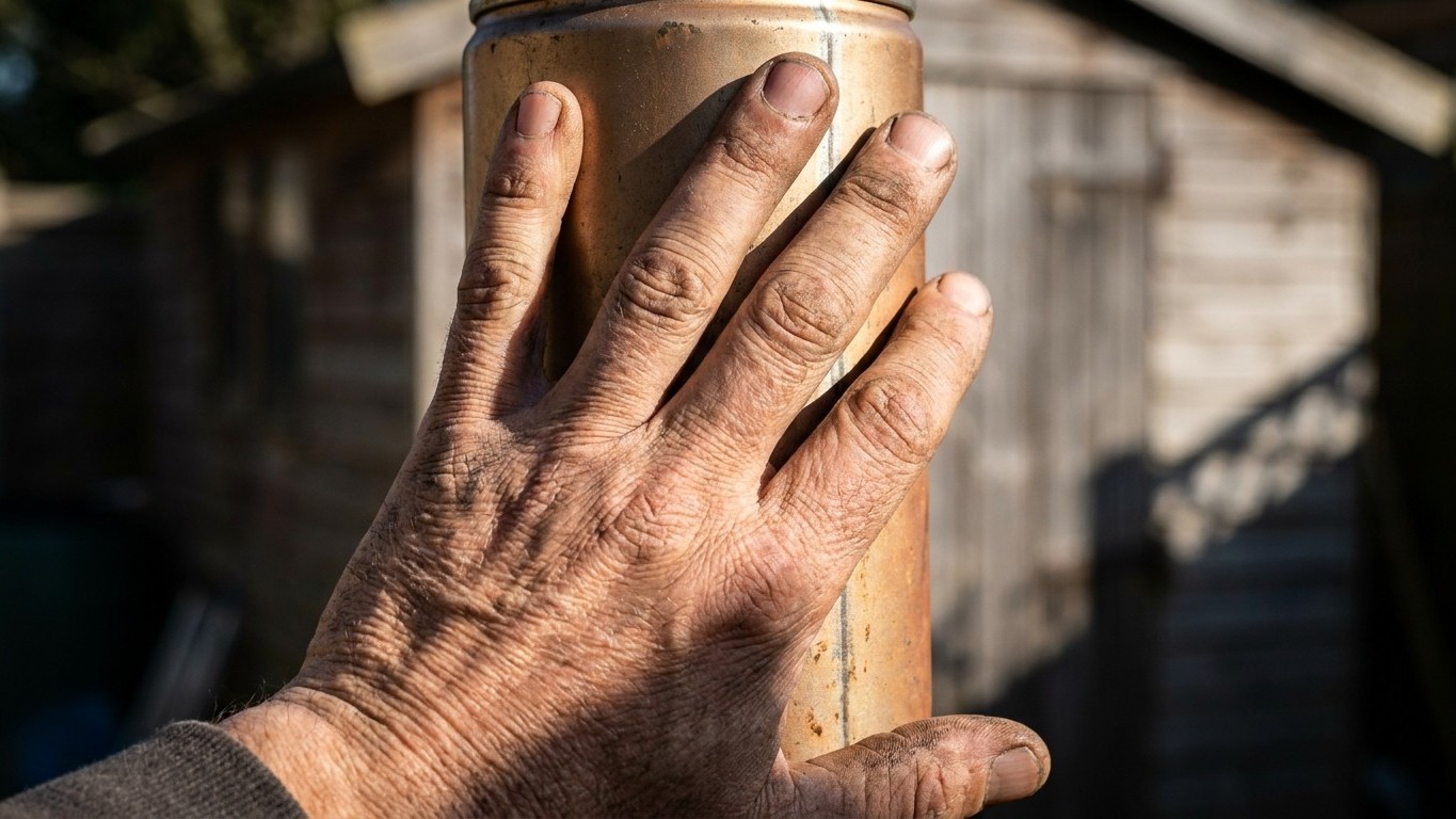 Rest your palm flat on the aerosol can at the back of your shed at 3pm and hold it there: it's the check fire crews make f...