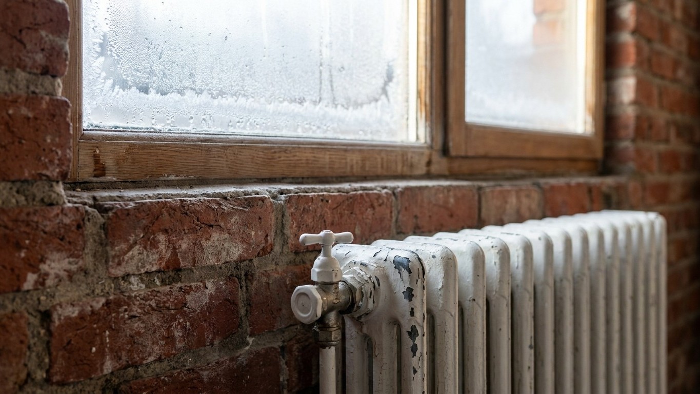 We all insist on turning the radiator up on a cold outside wall, when it's what's missing behind it that decides the bill